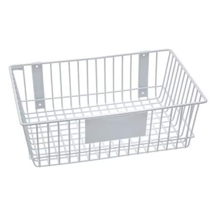 Rack Em Racks RACKEM RACKS 9185-W 18 x 12 x 6 in. Wire Basket - White 9185-W